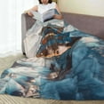 thumbnail image 6 of Pofeuu Cargo Ship At Sea Print Ultra-Soft Micro Fleece Blanket,for Bed Or Sofa,All Season Throw Blankets Flannel Blanket-40"x30", 6 of 7