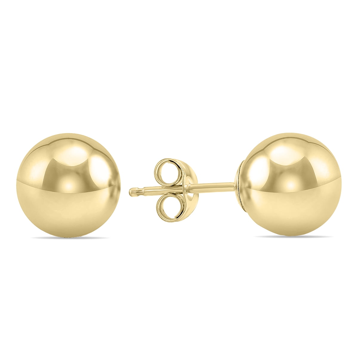 SZUL Women's 8MM 14K Yellow Gold Filled Round Ball Earrings