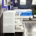 thumbnail image 4 of Eviva Deluxe 24"W x 18"D White Freestanding Bathroom Vanity with White Porcelain Integrated Sink, 4 of 6