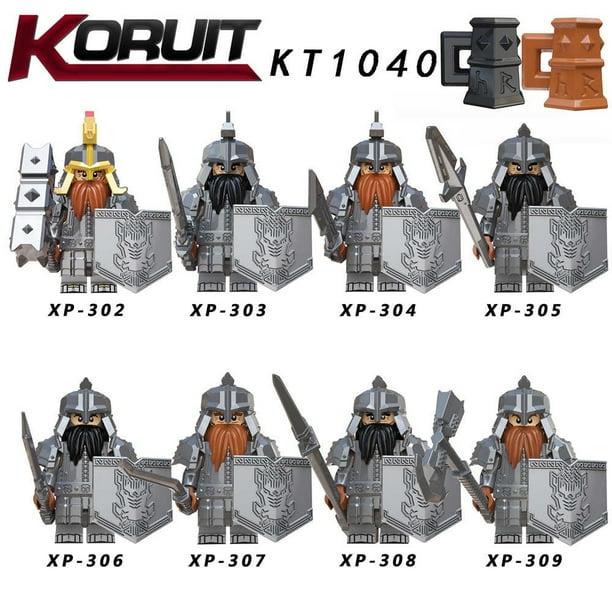 Gprince 8pcs set Lego Toys The Hobbit Dwarf Minifigure Durin s