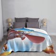 thumbnail image 6 of Dumbo Fleece Blanket Soft Cozy Throw Blanket 80"X60", Lightweight Fuzzy Comfy Flannel Blanket Warm Plush Throw Blankets For Couch, Sofa, Bed, 6 of 8
