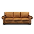 thumbnail image 3 of GTR Leather Valencia 100% Top Grain Hand Antiqued  Traditional Sofa, 3 of 5