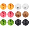 thumbnail image 1 of 12 organizadores de cables de colores, clips multiusos para cables, gestión de cables, 1 of 5