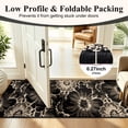 thumbnail image 5 of Findosom Runner Rug for Hallway 3x5 ft,Non-slip Machine Washable Runners Flower Floor Mats Low Pile Carpet Rug Runner with Rubber Backing for Entryway Doormat Bathroom Kitchen Laundry Room,Black, 5 of 8