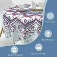 thumbnail image 5 of Mandala Flowers Tablecloth 60x60 Inch Round,Waterproof Table Cloth Cover Decorative for Party and \u200bCamping Holiday Dinning Tabletop Home Décor, 5 of 6