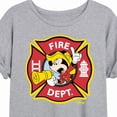 thumbnail image 3 of Disney - Firefighter Mickey - Fire Dept. Alarm - Women's Oversized T-Shirt, 3 of 5