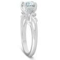 thumbnail image 2 of Pompeii 1 1/4 ct Solitaire Moissanite Vine Engagement Ring 14k White Gold (H/I,VVS1), 2 of 4