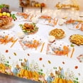 thumbnail image 4 of HOWAF Fall Party Tableware Set, Fall Pumpkin Party Supplies Dinnerware Set, Pumpkin Patch Paper Plates, Cup, Napkins, Knife, Fork, Straw, Plastic Tablecloth, Sunflower Autumn Dinnerware for 12 Guests, 4 of 7
