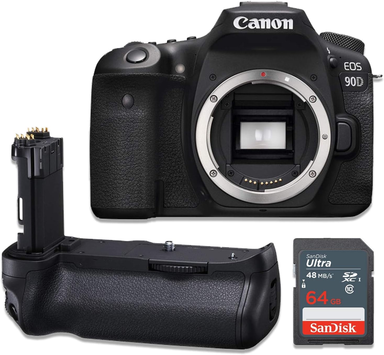 Canon EOS 90D Digital SLR Camera - 32.5 MP, 4K/30 fps, 7.5x Zoom