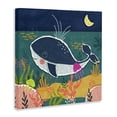 thumbnail image 3 of Stupell Industries Coastal Whale At Nighttime Canvas Art, 17 x 17, by Tina Finn, 3 of 8