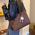 thumbnail image 2 of Bolso tote de gran capacidad con estilo retro y sofisticado para mujeres, nuevo modelo 2025, ideal para ir al trabajo o desplazamientos, diseño minimalista y elegante, bolso de hombro., 2 of 10
