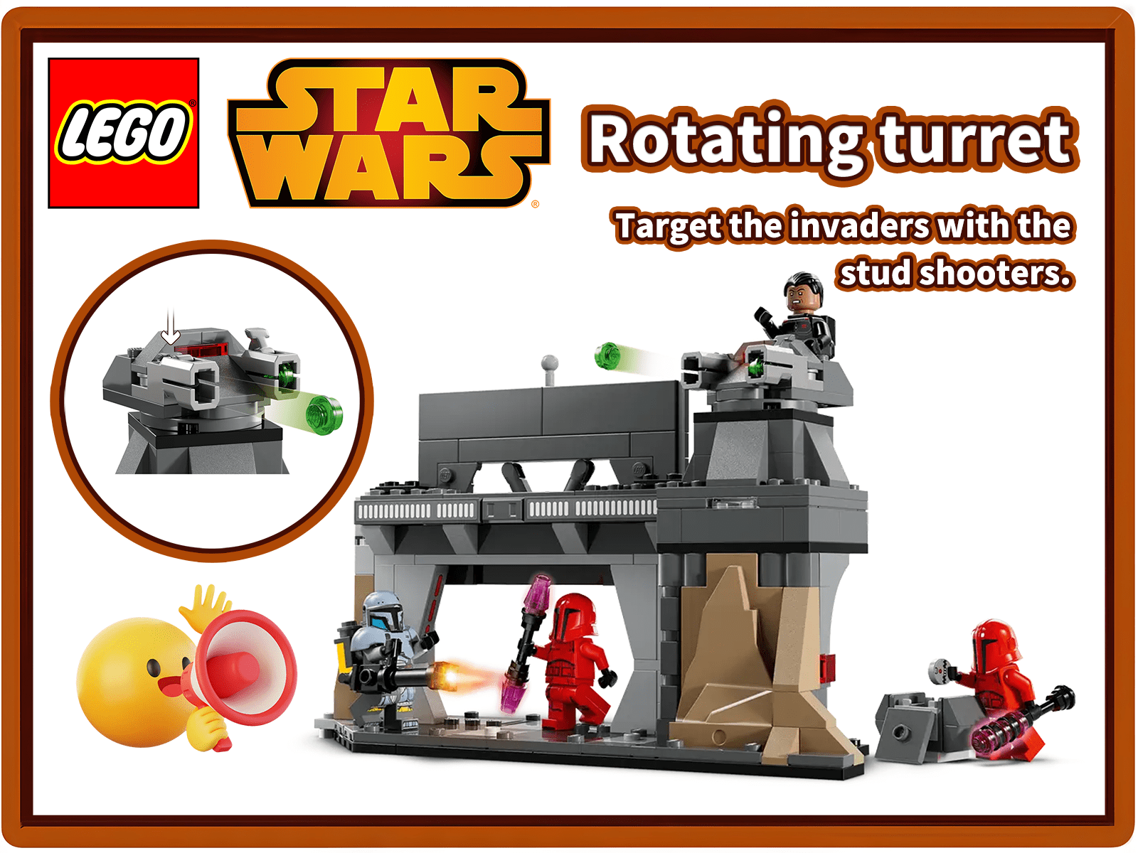 LEGO Star Wars 75386 Paz Vizsla and Moff Gideon Battle – Mandalorian Showdown Building Set with 289 Pieces
