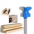 thumbnail image 1 of Imported Tungsten Steel Woodworking Milling Cutter - Customizable 2-Arc Design for Precision Slotting & Edge Trimming, Compatible with Milling Machines & Edge Trimmers, 6mm*25.4mm Shank (6.35mm, 1 of 5