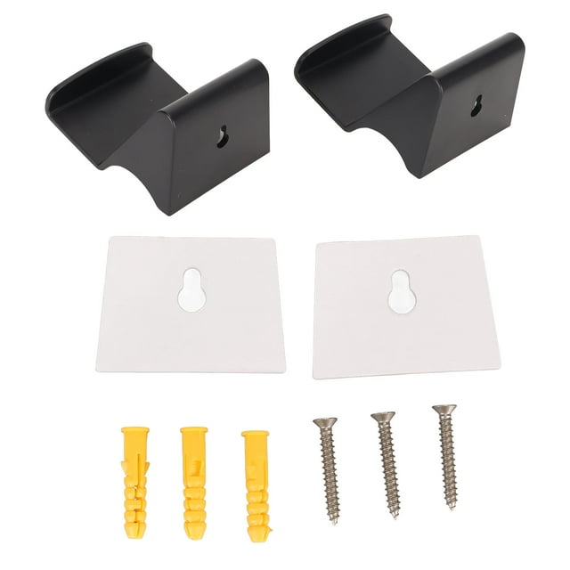 Game Controller Headset Stand, Easy Installation Black 2pcs Space Saving Elegant Multipurpose Controller Wall Mount Holder for Game Accessories