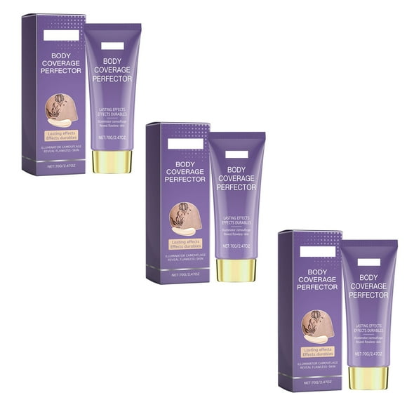 Crema Corrector Corporal Profesional 70g Paquete de 2 Maquillaje Natural Waterproof de Cobertura Total para Piernas Brazos Corporal Imperfecciones de la Piel Corrector Hidratante de Larga Duración