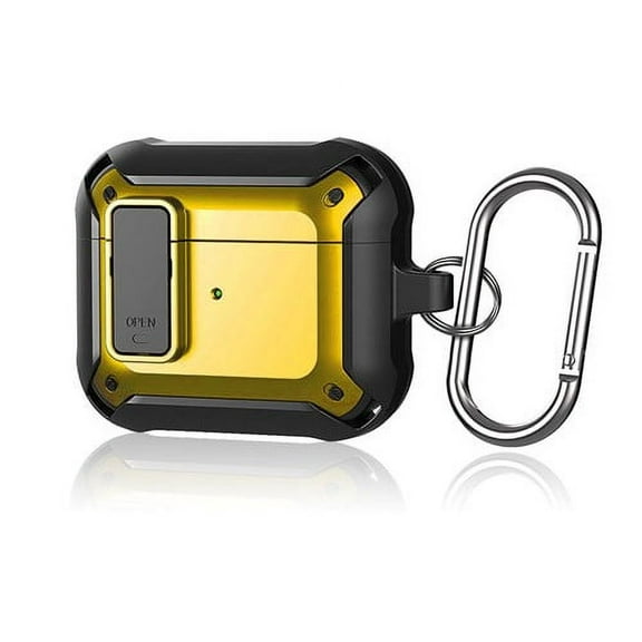 For Apple Airpod 3 Rugged 360 Protection Case in Black & Yellow