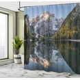 thumbnail image 4 of Magic Shower Curtain, Lavender Meadow with Lilac Flowers Tunnel Dreamy Inspirational Habitat Landscape, Cloth Fabric Bathroom Decor Set with Hooks, Lilac Green, 4 of 4