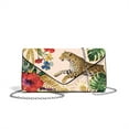 thumbnail image 7 of TSOVTHRID Clutch Purse Evening Bag for Women Formal Evening Purses with Chain Leather Party Handbag for Wedding Cocktail Elegance Charm, Leopard Hibiscus Floral Monstera Leaf Print, 7 of 7