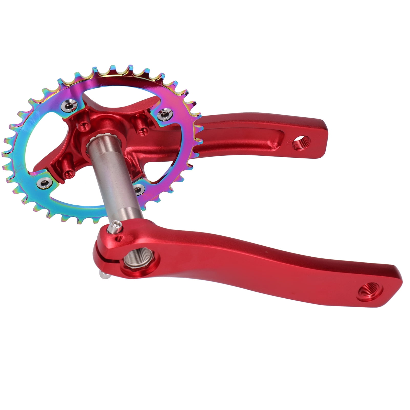 Ecoyyzn Bike Crankset Crank, 170mm Left Right Crank Crankset, For
