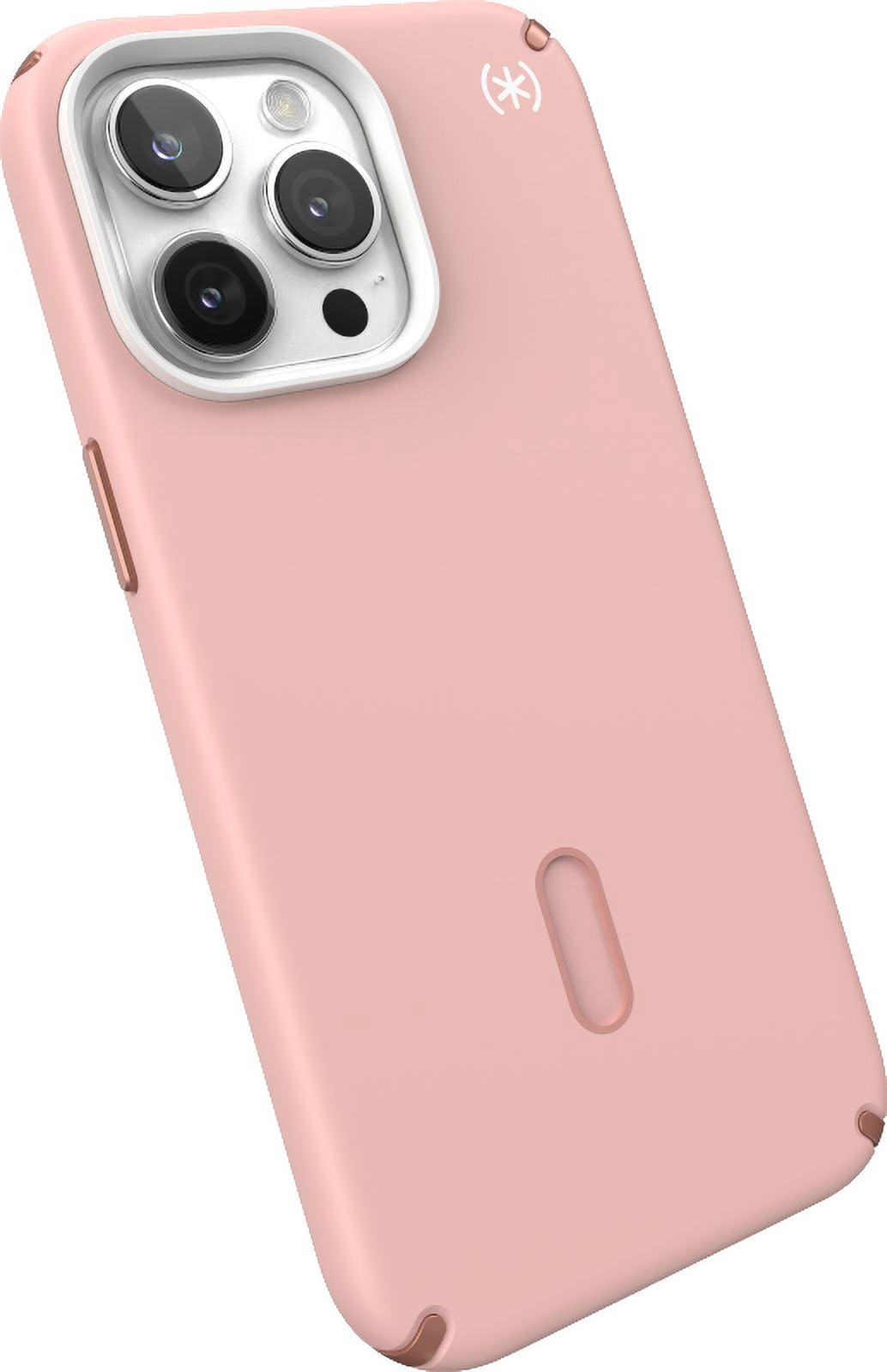 Speck iPhone 15 Pro Max Case-Presidio2 Pro-ClickLock-MagSafe-6.7 Inch Phone Case-Dahlia Pink/Rose Copper/White
