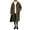 Brown, variant on Women's Fuzzy Fleece Trench Coats Lapel Button down Long Outerwear Warm Winter Jackets with Pockets New Fashion Jackets for Women Brown S