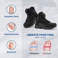 thumbnail image 4 of Fittington Winter Boots for Men Slip-Resistance Snow Boots Outdoor Insulated Mid Calf Winter Shoes, 4 of 12
