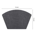 thumbnail image 4 of REGALWOVEN Set of 6 Faux Leather Placemats for Kitchen Dining Table Decor Washable Heat Resistant Table Placemats Wipeable Table Mat Black 19*12in, 4 of 7