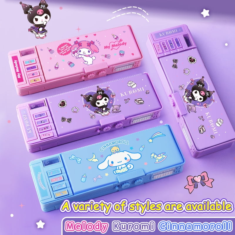Sanrio Kuromi Multifunction Pencil Case Large Capacity Pencil Box