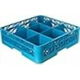 thumbnail image 3 of Carlisle FoodService Products RG9-114 Opticlean 9-Compartment Glass Rack with 1-Extender, Blue, 3 of 4