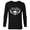 Black, variant on Marvel’s Guardians of the Galaxy Video Game Star-Lord Skull - Long Sleeve T-Shirt for Men – Customized-Black