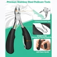thumbnail image 4 of Precision Trimming Thick Nail Clippers, Surgical Grade Material Ingrown Toenail Tool For Wide Jaw Opening, Heavy Duty Stainless Steel Foot Care Kit Ergonomic Design Easy To Hold,, 4 of 6