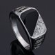 thumbnail image 1 of New 2023 Metal Glossy Rings for Men Geometric Width Signet Square Finger Punk Style Fashion Ring Jewelry Accessories Whole Sale, 1 of 5