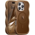 thumbnail image 1 of Magnetic for iPhone 14 Pro Case, Compatible with MagSafe, Transparent Wave Frame Design Case Soft Edge Cover Cute Clear Matte Shockproof Protective Phone Case, 1 of 6