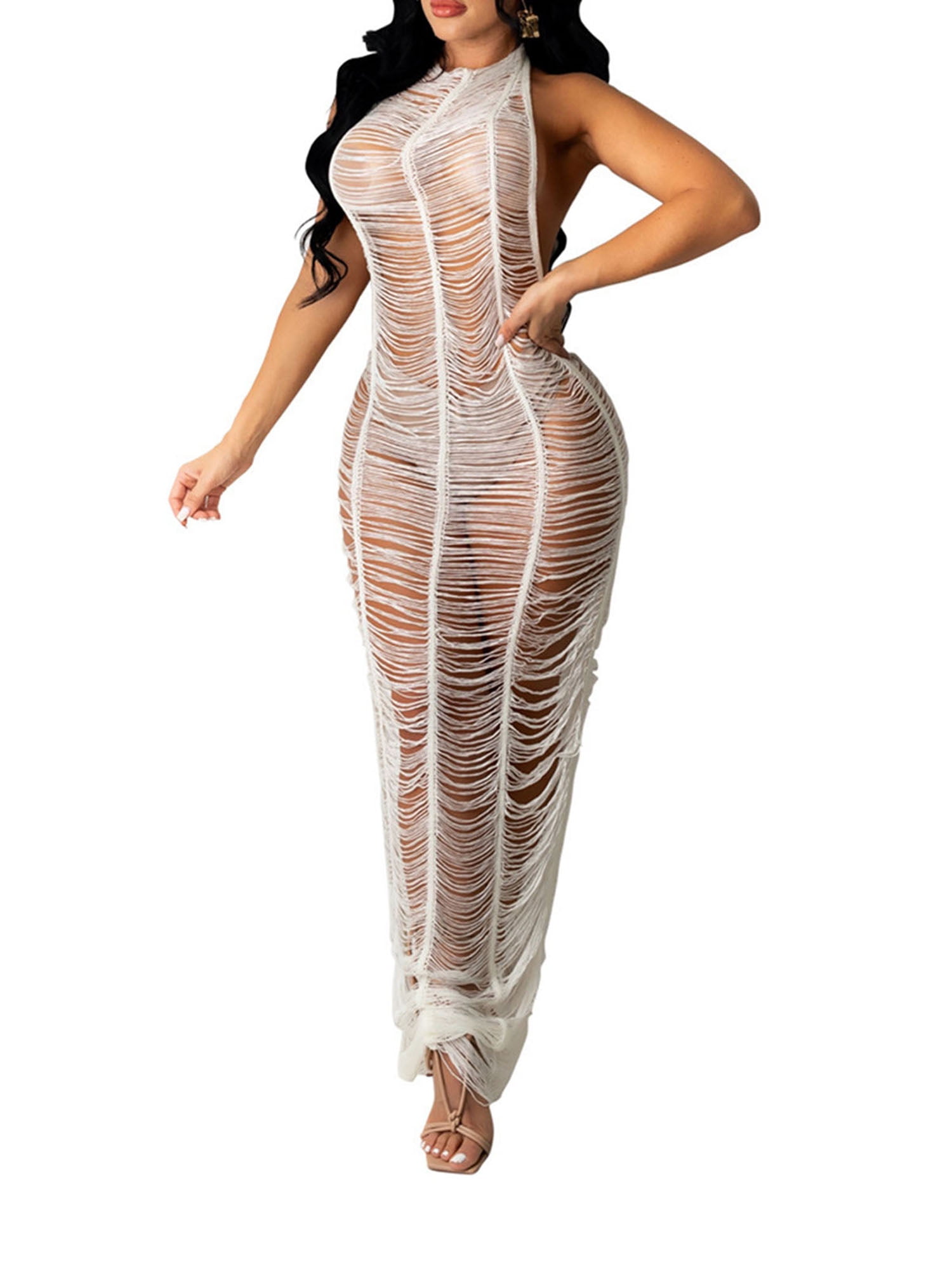 Women's Sexy Crochet Bikini Beach Cover 