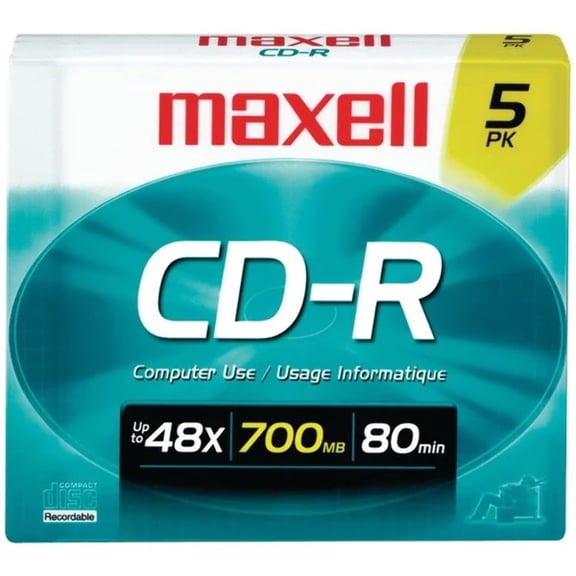 Maxell 648220 648220 CD-R Disc 5 Count
