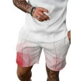 thumbnail image 4 of DYMADE Men Casual Zipper Lapel Short Sleeve Shirt And Shorts 2PCs Set, 4 of 4