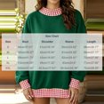 thumbnail image 3 of Women's Gingham Check Contrast Sweatshirt Ghalytn Mock Neck Drop Shoulder Loose Pullover Top, 3 of 5