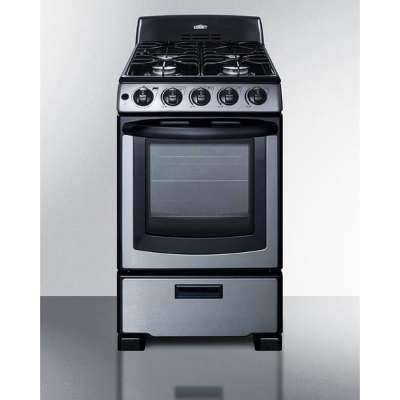 SUMMIT PRO201SS 20" free standing gas range