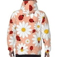 thumbnail image 6 of Bingfone Daisy And Ladybug Men'S Drawstring Hoodie Long Sleeve Pocket Sweatshirts-4x-Large, 6 of 9