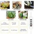 thumbnail image 4 of Telescopic Grow Light with 20LEDs 3 Colors LED Plant Light 10 Dimmable Brightness Growing Lamp 3/9/12H Timer Seeding Lamp USB Powered Plant Lamp for Greenhouse Plants, 4 of 9