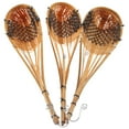 thumbnail image 5 of NIYANGLE 3Pcs Woven Hanging Light Brown Bamboo for Garden and Patio 10X36CM, 5 of 8