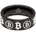 thumbnail image 5 of Bitcoin Tungsten Carbide Ring, 5 of 9