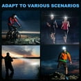thumbnail image 2 of EIGTHTAIL Lampe Frontale Affichage de Puissance Numérique Lampe Frontale Rechargeable Rechargeable avec Écran LCD et Capteur de Mouvement Convient pour le Front pour Adultes Course Camping Pêche Randonnée, 2 of 7