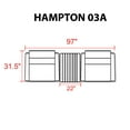 thumbnail image 3 of Hampton 3 Piece Outdoor Wicker Patio Furniture Set 03a, 3 of 7