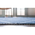 thumbnail image 5 of Rugs.com Georgia Collection Rug – 8 Ft Runner Navy Blue Flatweave Rug Perfect For Hallways, Entryways, 5 of 9