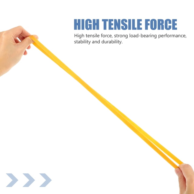 TEHAUX 45Pcs Thick Rubber Bands For Garbage Can Organizing Yellow
