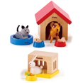 thumbnail image 3 of Casa de muñecas de madera con forma de animal para mascotas familiares con casas, 3 of 5