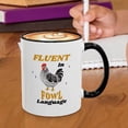 thumbnail image 2 of Taza de café de cerámica con estampado de pollo, 325 ml, tazas de té modernas, leche, cacao, grandes, para el hogar., 2 of 4