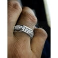 thumbnail image 4 of 10K White Gold 1/2 Carat (ctw) Round Cut Natural White Diamond 5-Stone Mens Anniversary Wedding Band Ring Men's Jewelry (Diamond Color: H-I, Clarity: I2, 0.50cttw) Ring Size-9.5, 4 of 6
