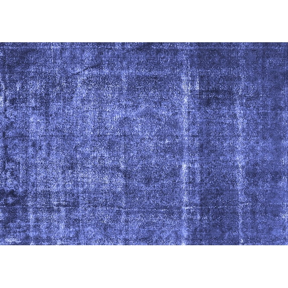 Ahgly Company Indoor Rectangle Oriental Blue Industrial Area Rugs, 8' x 10'